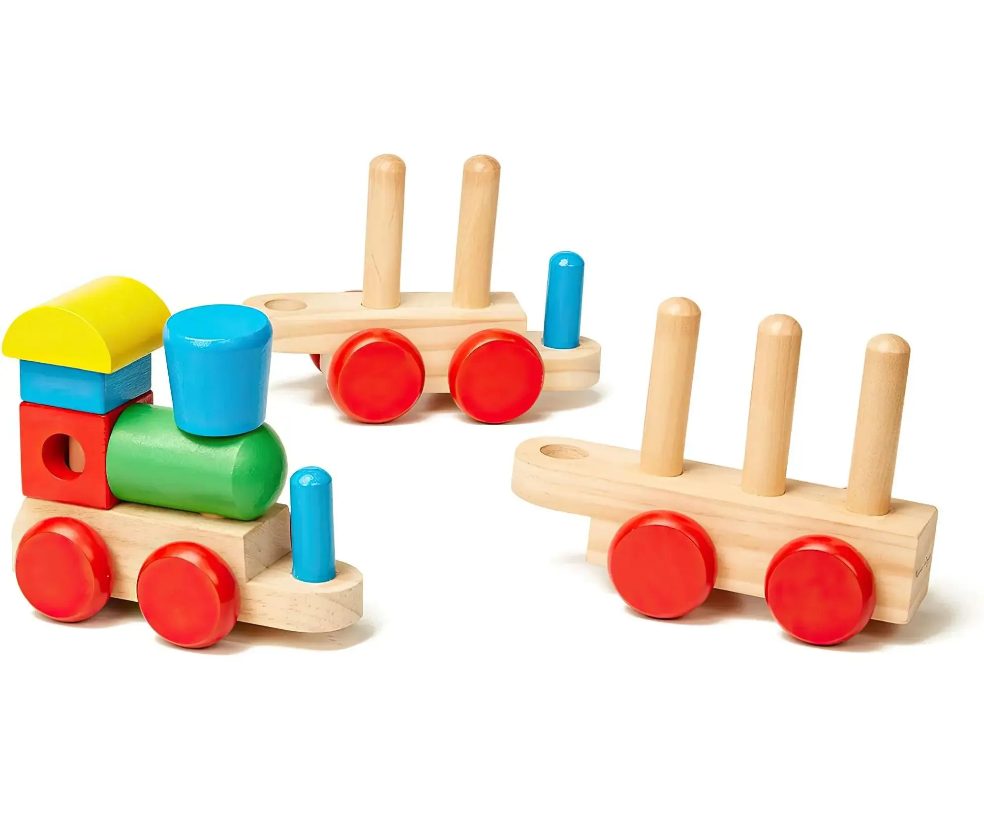 Melissa & Doug 10572 Wooden Stacking Train Toddler Toy