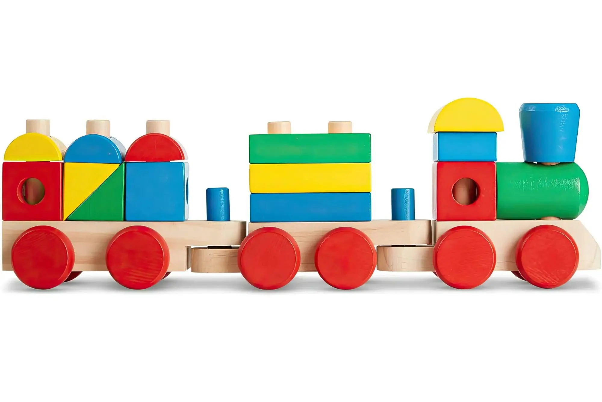 Melissa & Doug 10572 Wooden Stacking Train Toddler Toy