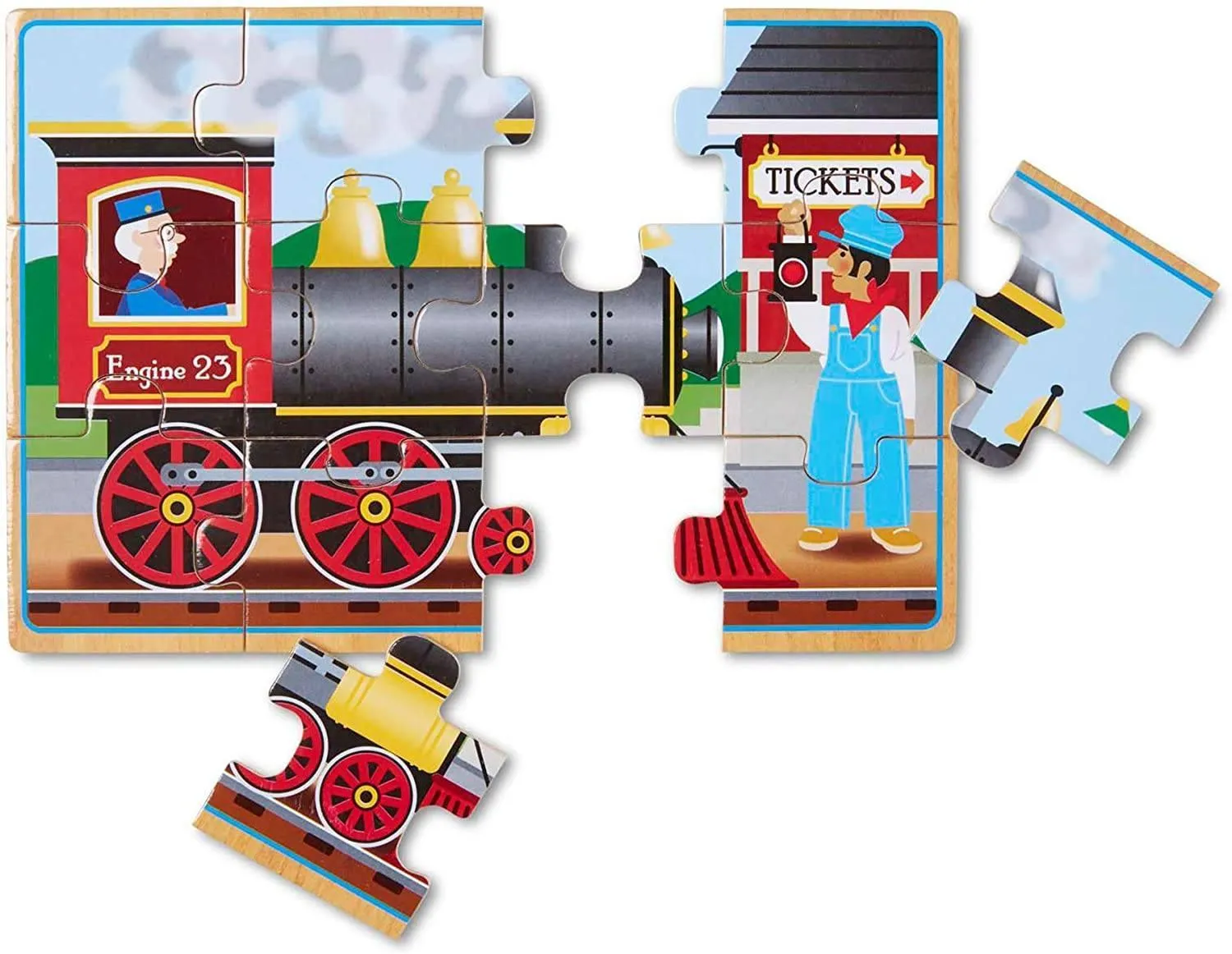 Melissa & Doug 13794 Vehicle Puzzles in a Box