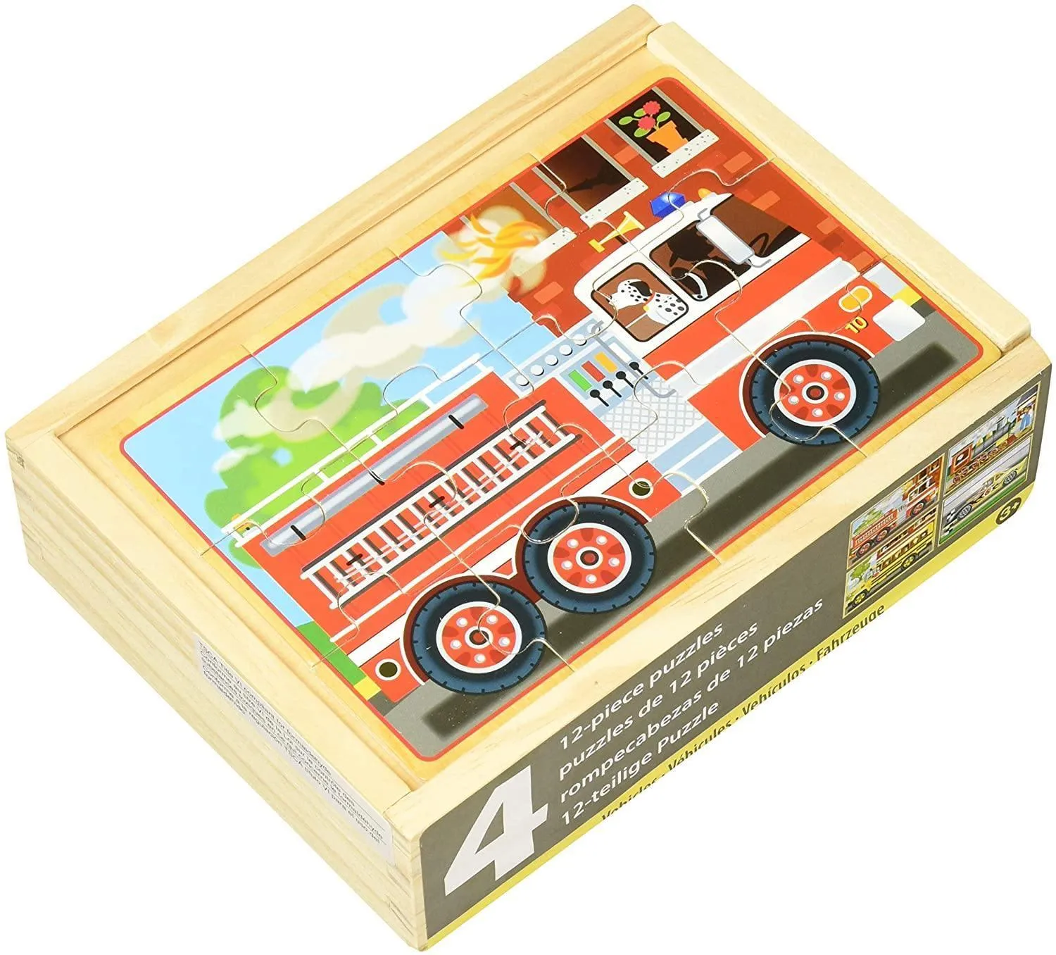 Melissa & Doug 13794 Vehicle Puzzles in a Box