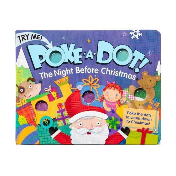 Melissa & Doug Poke-a-Dot - The Night Before Christmas Board Book