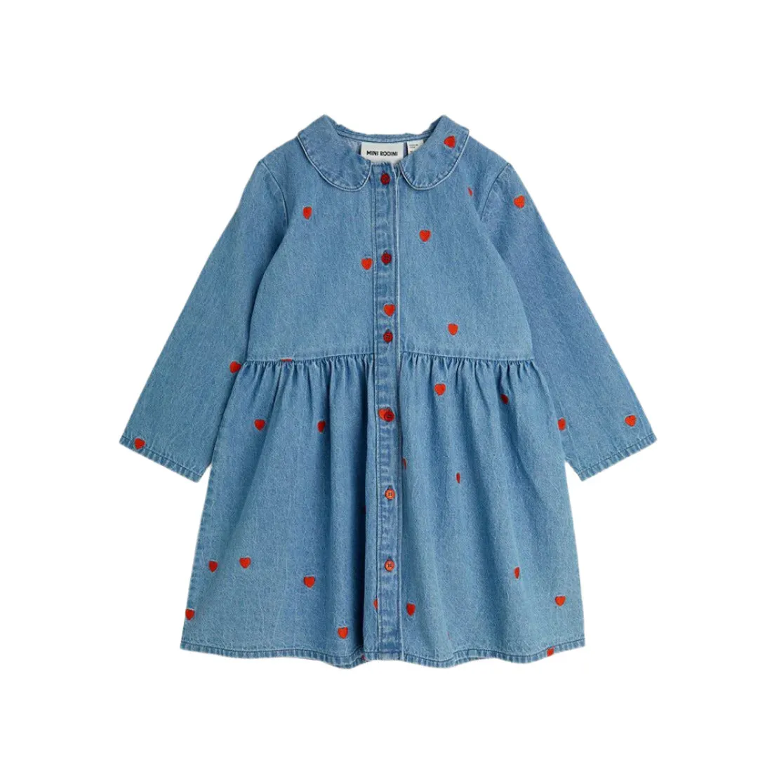 MINI HEART DENIM DRESS