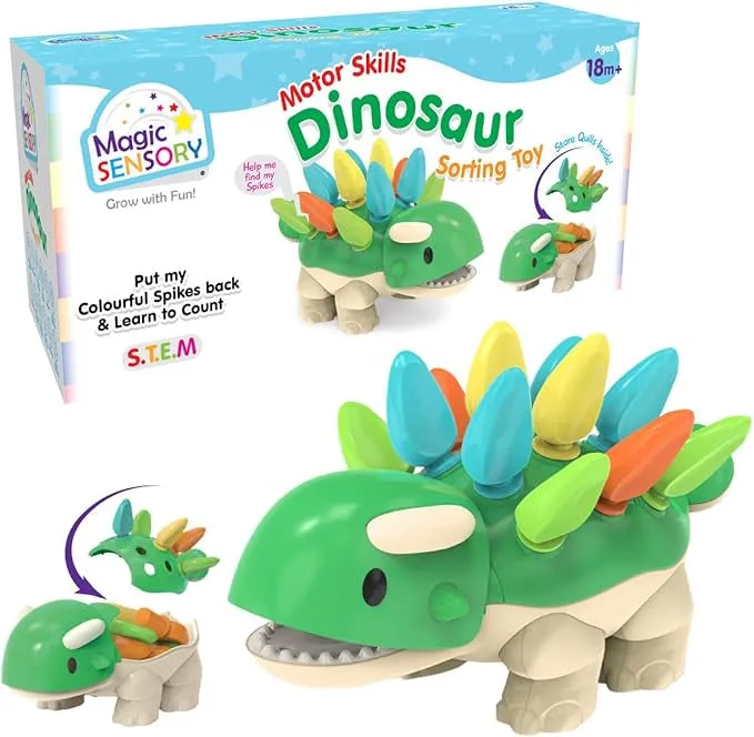 Motor Skills Dinosaur Sorting Tray