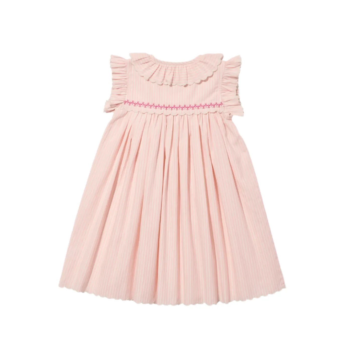 OSO & ME CHILD SADIE DRESS - PETAL TICKING