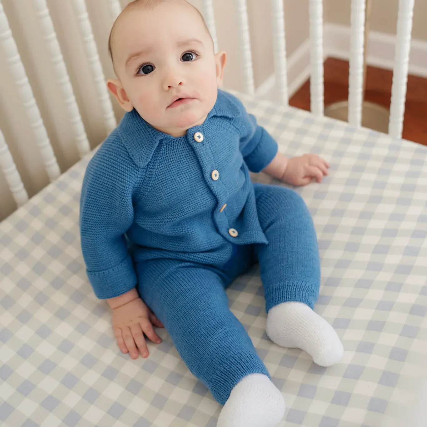 OSO & ME PAT BABY KNIT JACKET & PANT SET
