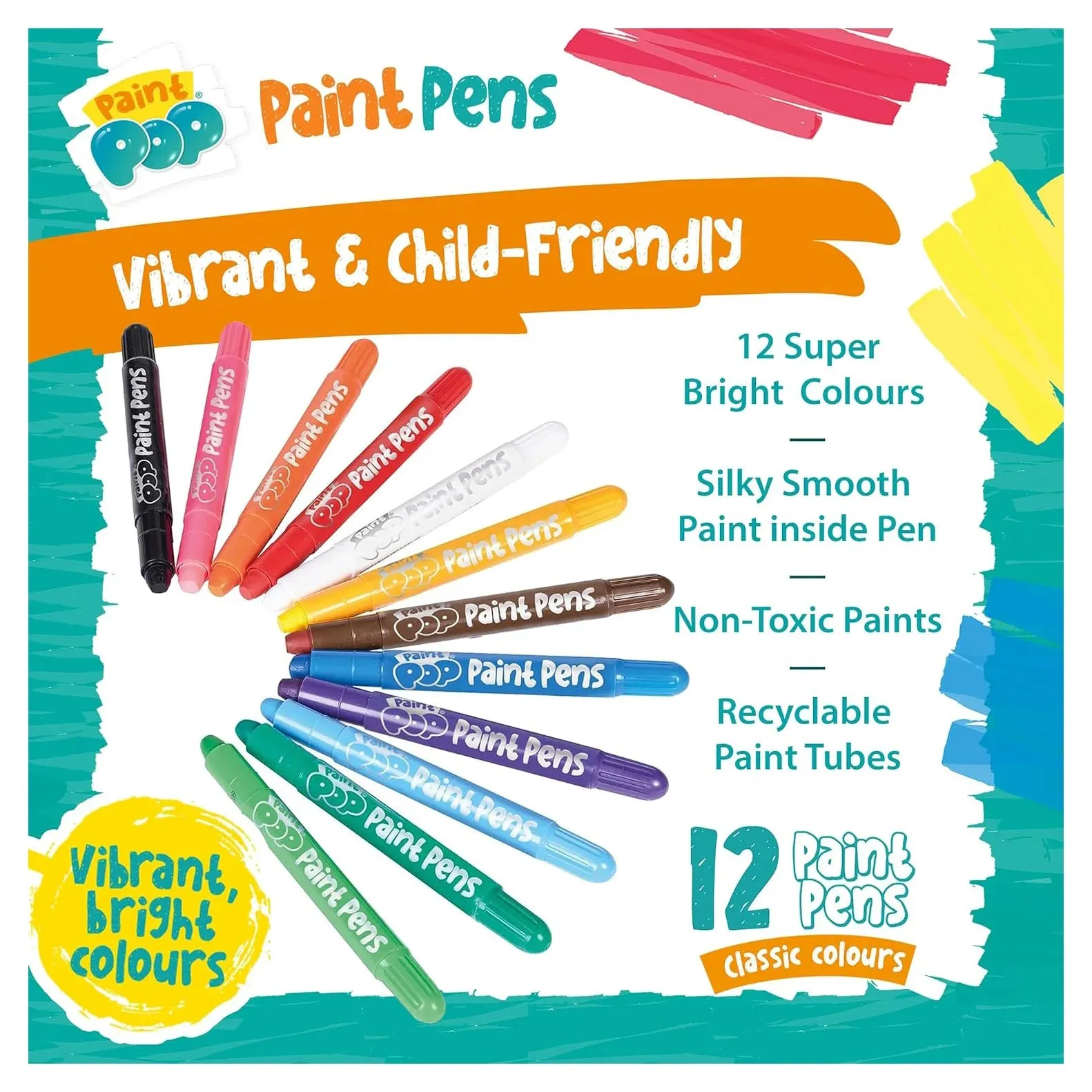 Paint Pop Paint Pens - 12 Pack