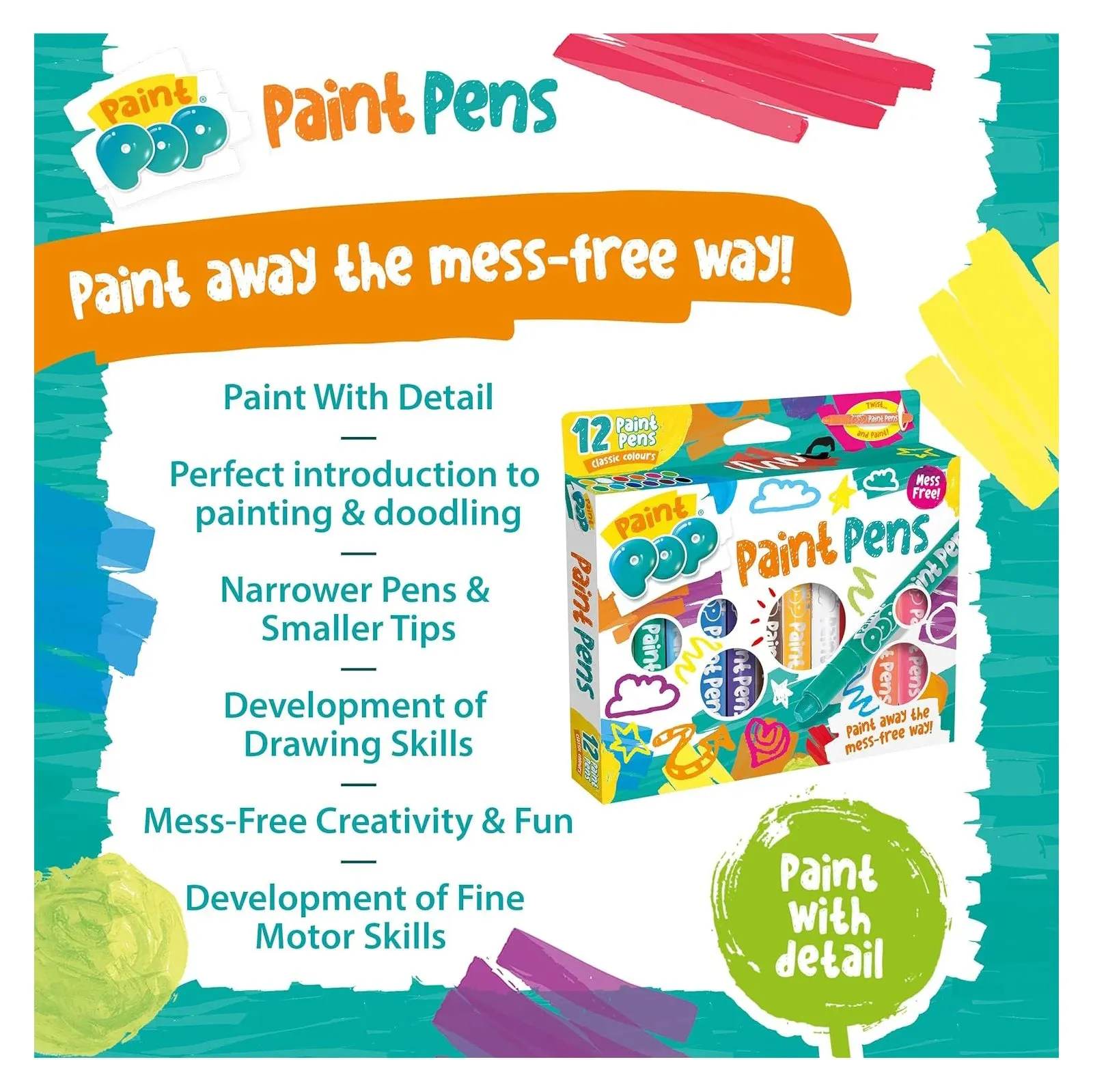 Paint Pop Paint Pens - 12 Pack