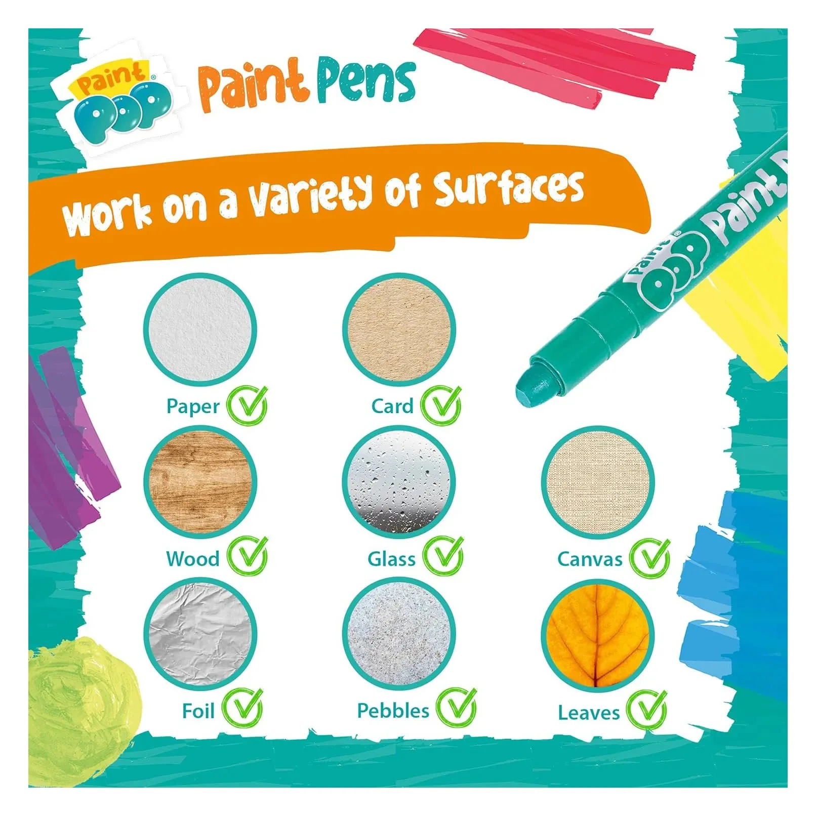 Paint Pop Paint Pens - 12 Pack