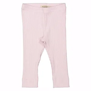 PLAIN BODY RIBBED LEGGING - LILAC