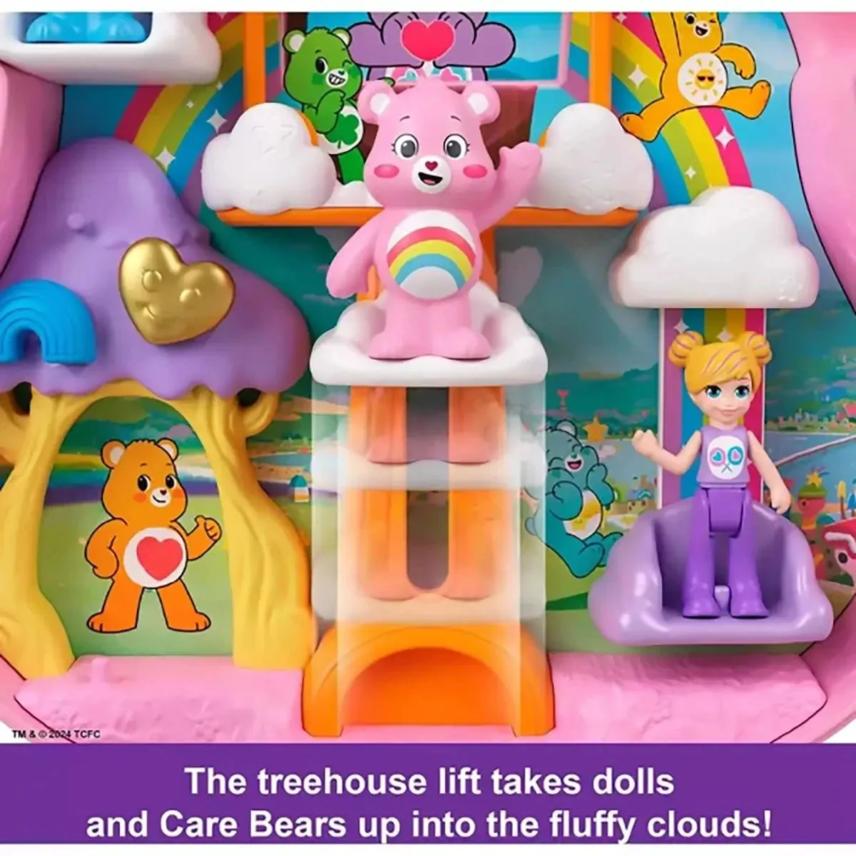 Polly Pocket X Care Bears Dolls & Playset