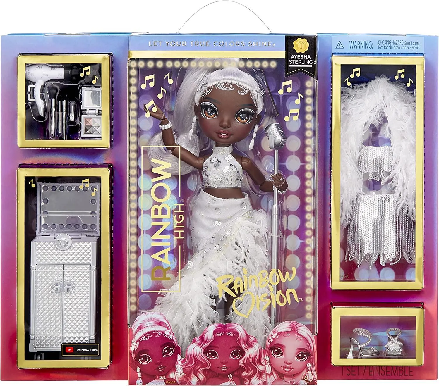Rainbow High Rainbow Divas Doll - Silver Ayesha Sterling