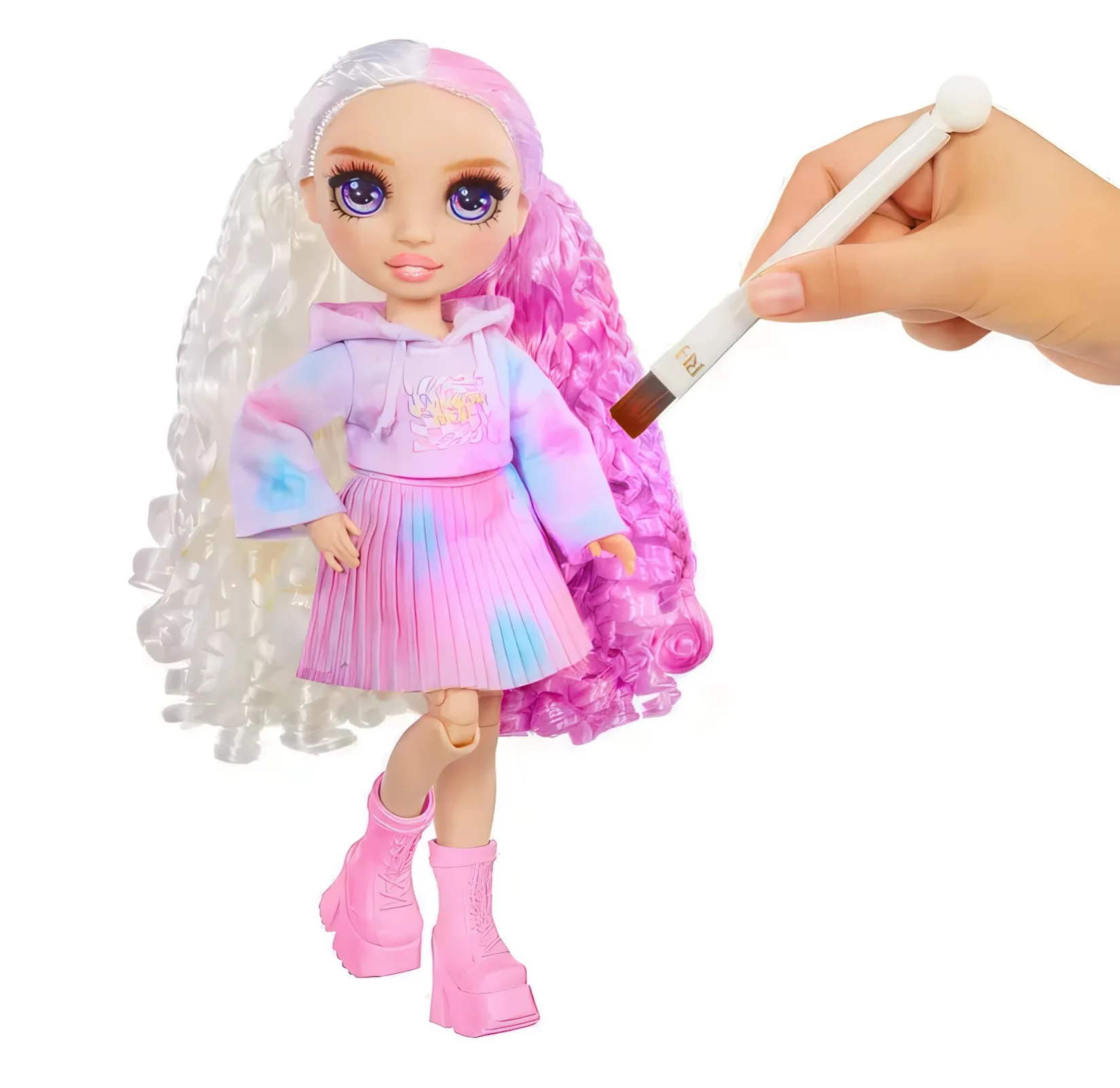 Rainbow High Watercolour & Create Fashion DIY Doll - Purple Eyes