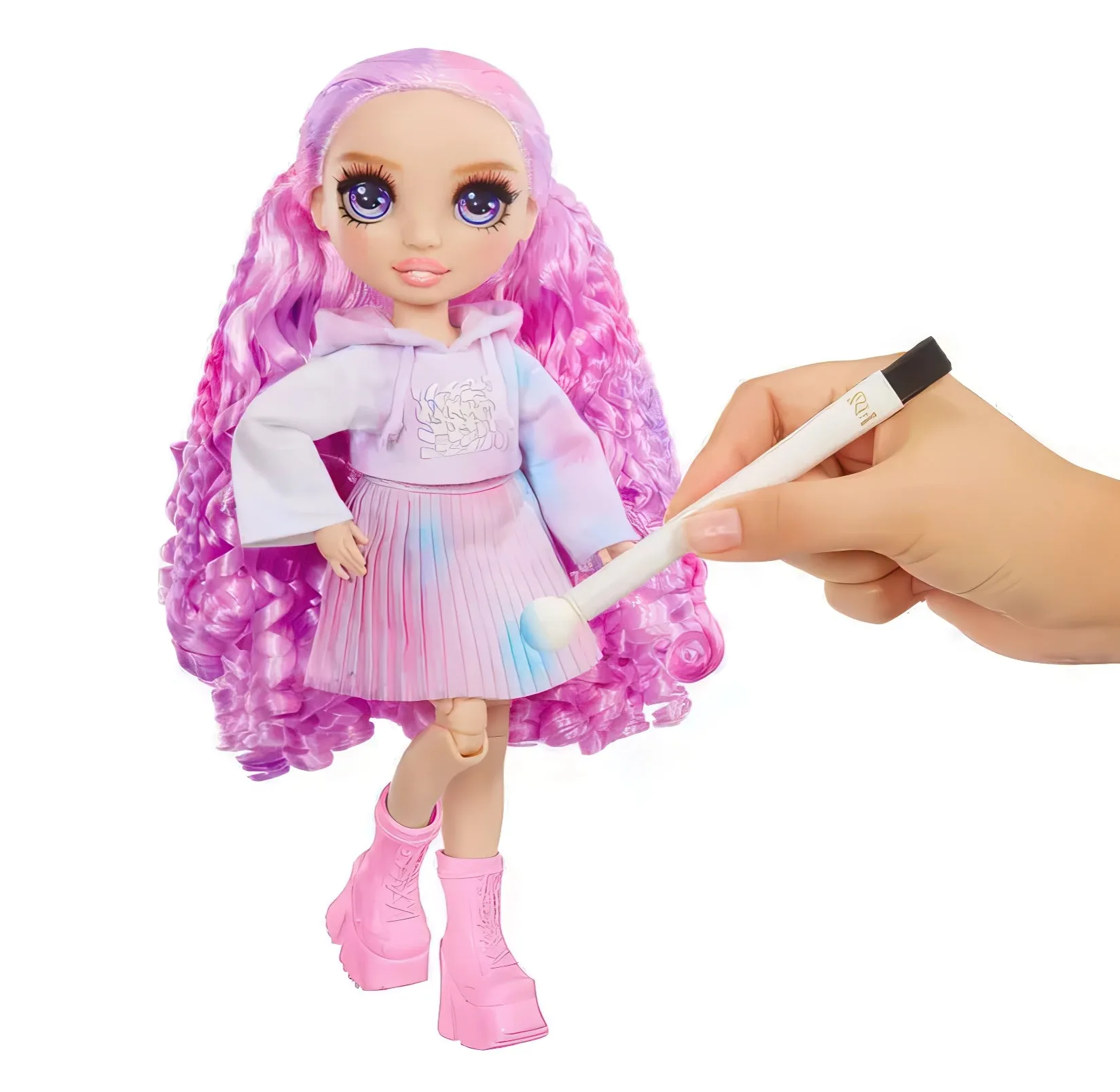 Rainbow High Watercolour & Create Fashion DIY Doll - Purple Eyes
