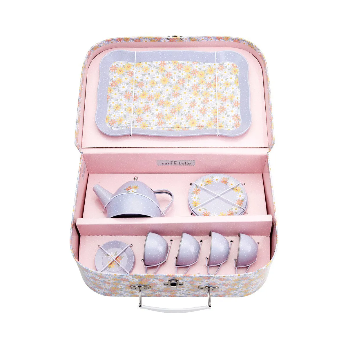 RJB Stone Blue Daisy Kid's Tea Set