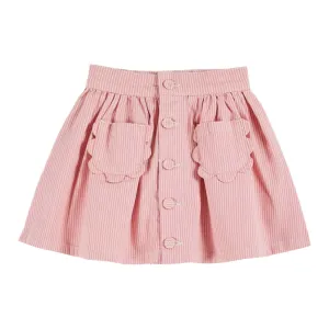 ROSE STRIPE CIRCLE POCKET SKIRT