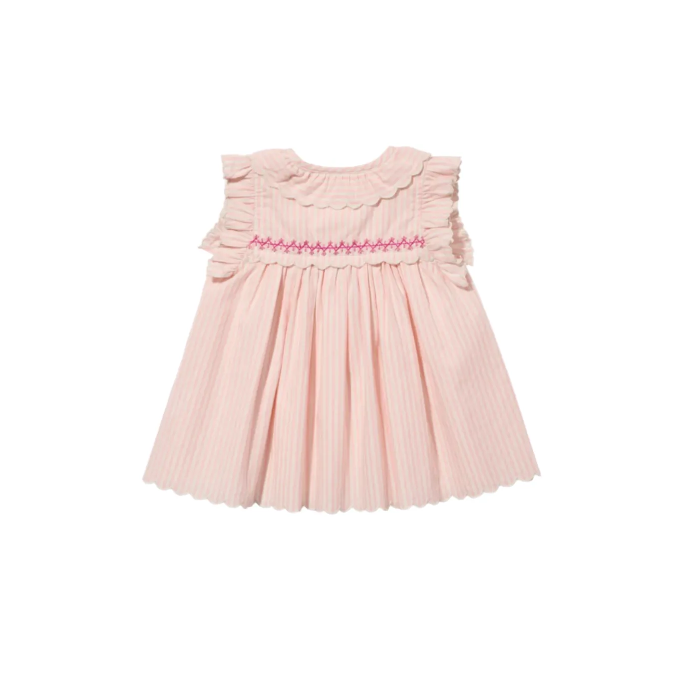 SADIE BABY DRESS - PETAL TICKING