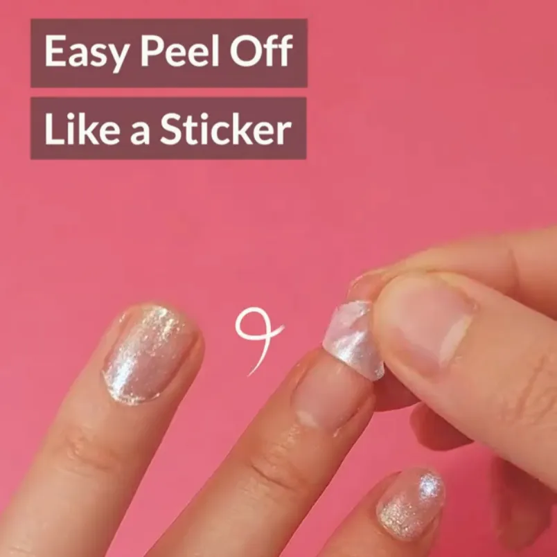 SAFE PEEL-OFF NAIL POLISH - PEARLIZED TWINKLE RED