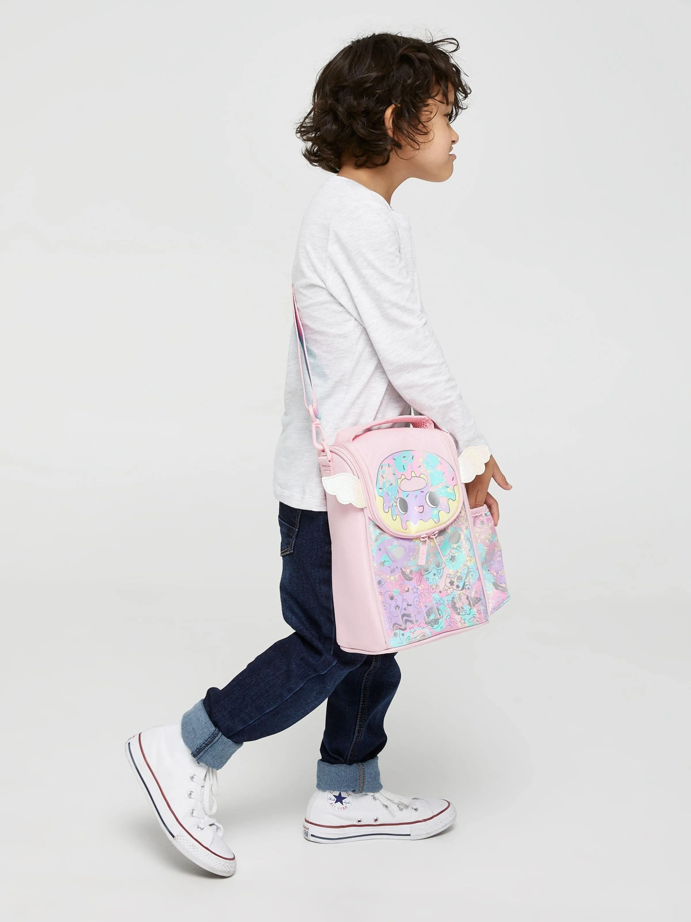 SMIGGLE Sky Hi Junior Id Lunchbox With Strap - Peach