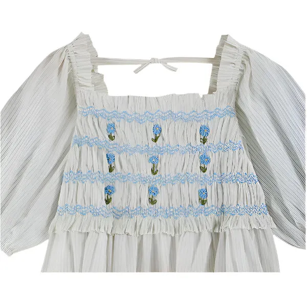 SMOCKED CEIL DRESS