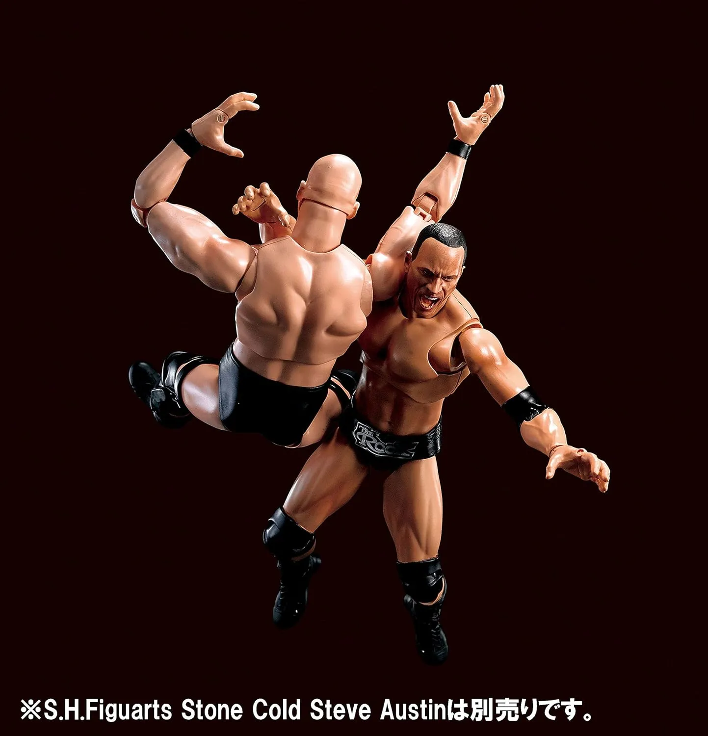 TAMASHII NATIONS WWE The Rock S.H.Figuarts Action Figure - Fully Articulated Collectible for Ages 14 