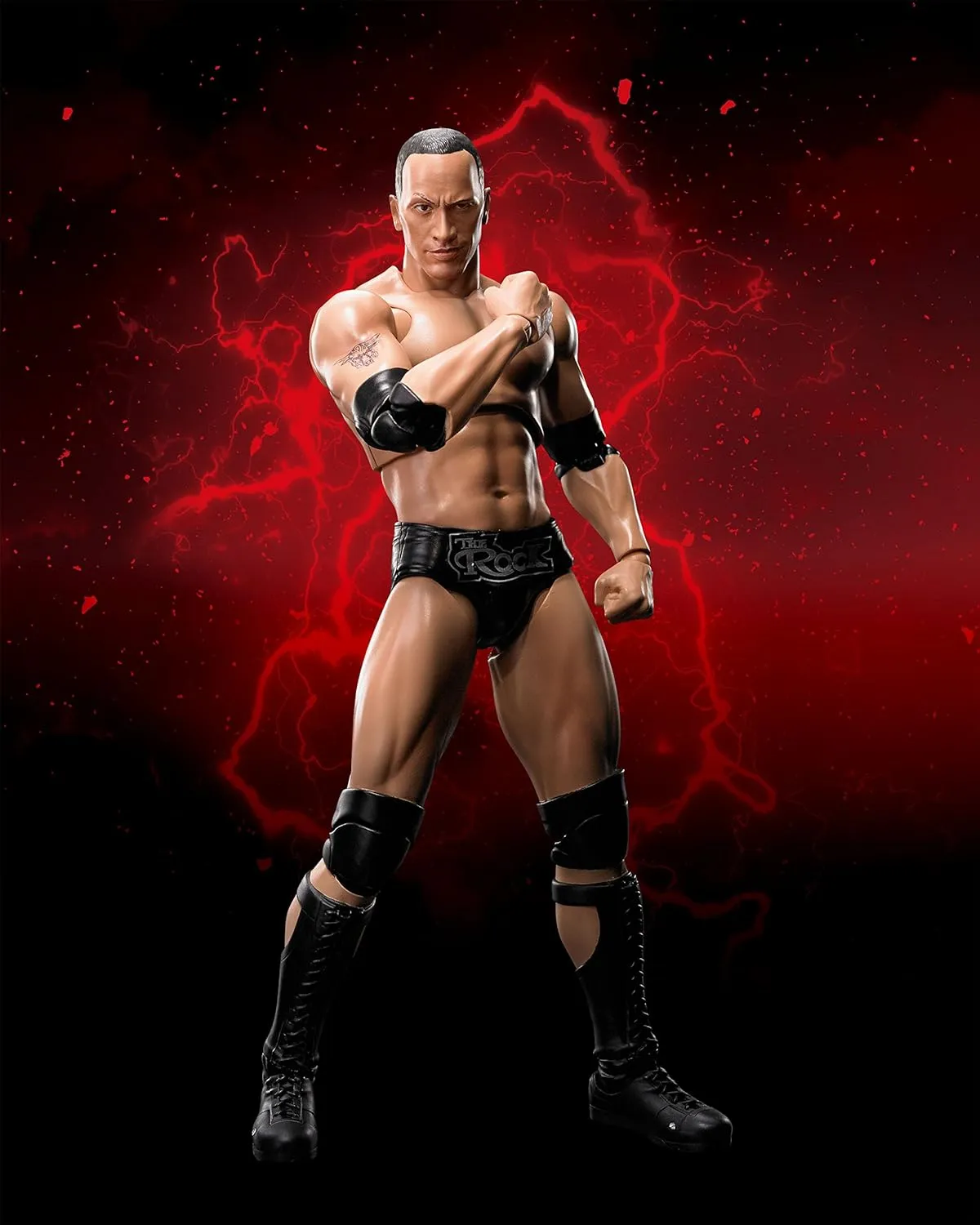 TAMASHII NATIONS WWE The Rock S.H.Figuarts Action Figure - Fully Articulated Collectible for Ages 14 
