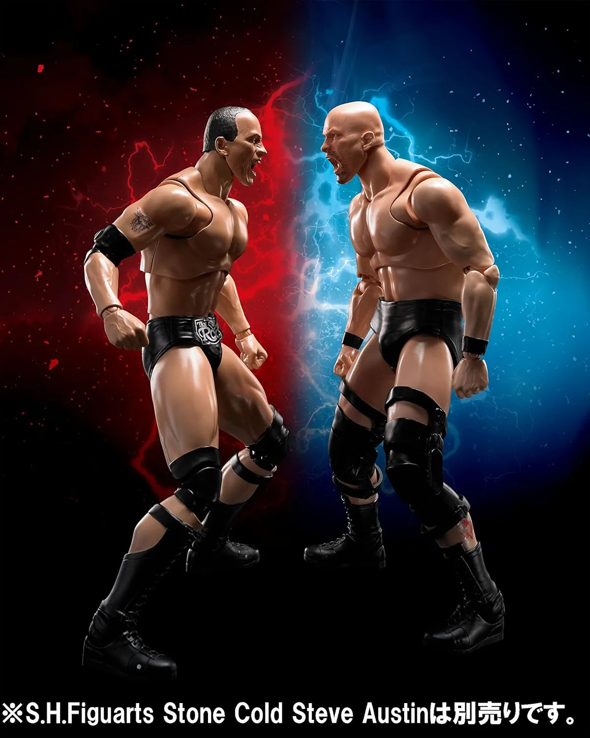 TAMASHII NATIONS WWE The Rock S.H.Figuarts Action Figure - Fully Articulated Collectible for Ages 14 