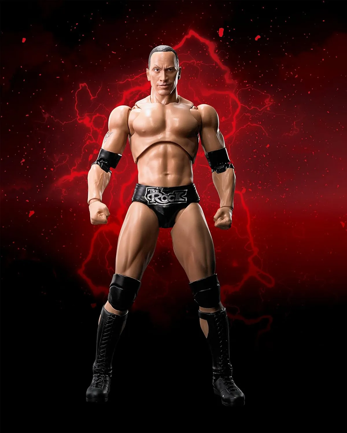 TAMASHII NATIONS WWE The Rock S.H.Figuarts Action Figure - Fully Articulated Collectible for Ages 14 