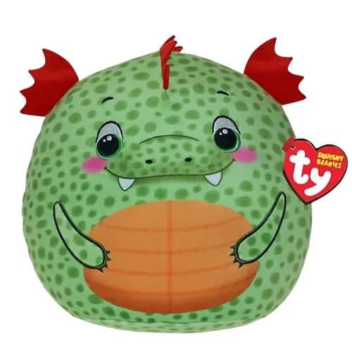 Ty Beanie Squishies Griffin the Green Dragon 10-Inch Plush