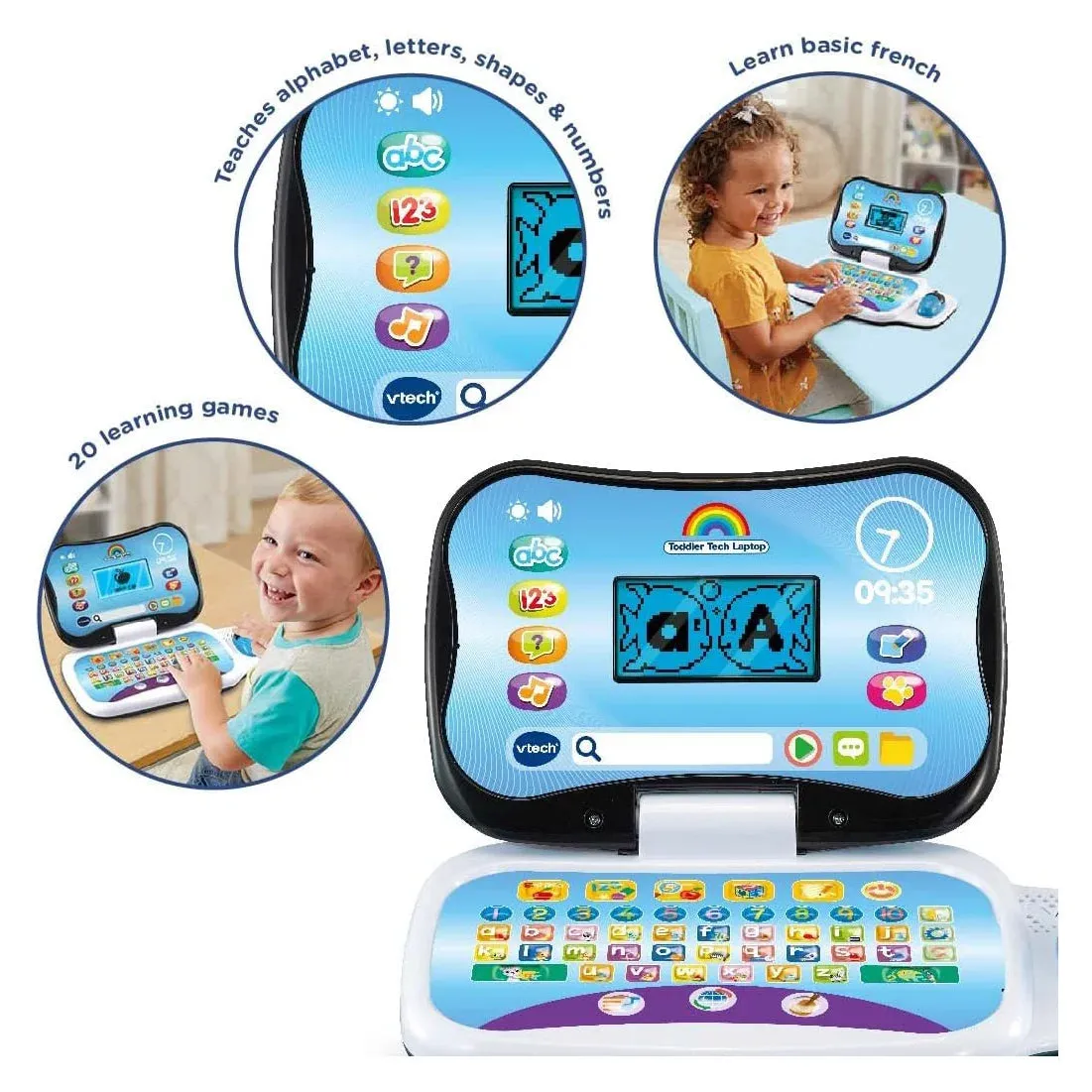 VTech Toddler Tech Laptop - Blue
