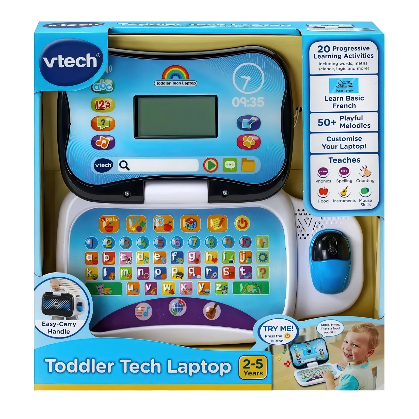 VTech Toddler Tech Laptop - Blue
