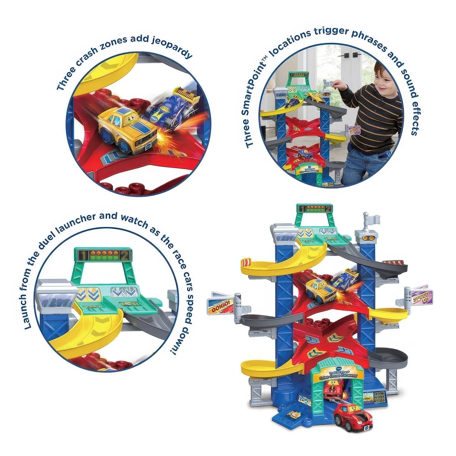 VTech Toot-Toot Drivers Criss-Cross Raceway Playset